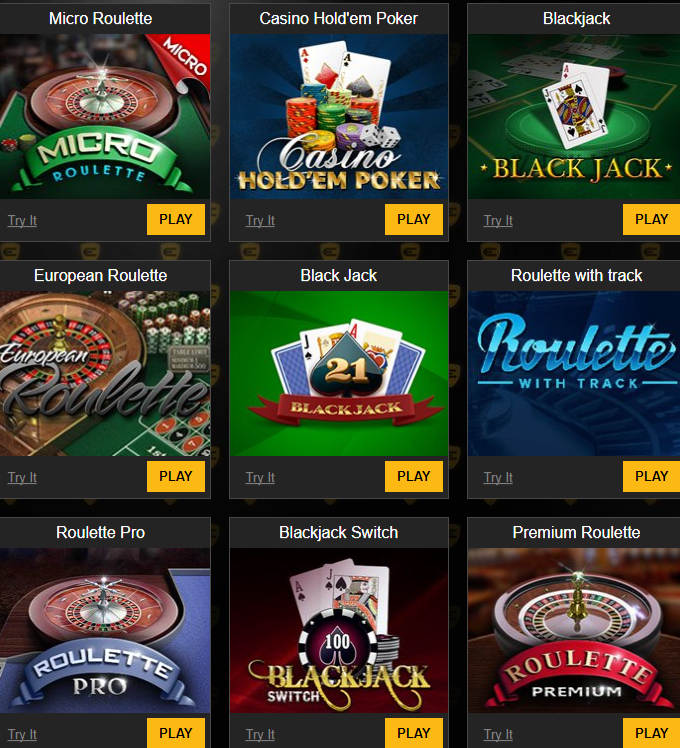 Online Casino Table Games